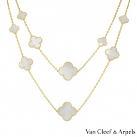 Van Cleef & Arpels Yellow Gold Magic Alhambra Necklace VCARD79300